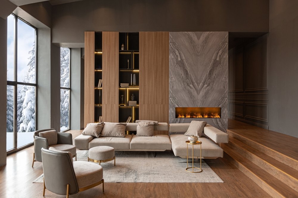 Salon aménagé